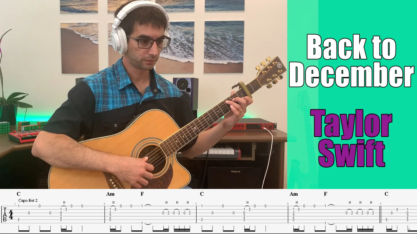 Back to December - Taylor Swift (Solo Fingerstyle Guitar) by Enrique Rojas