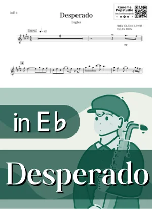Desperado ( inE♭) - Eagles by Kaname@Popstudio