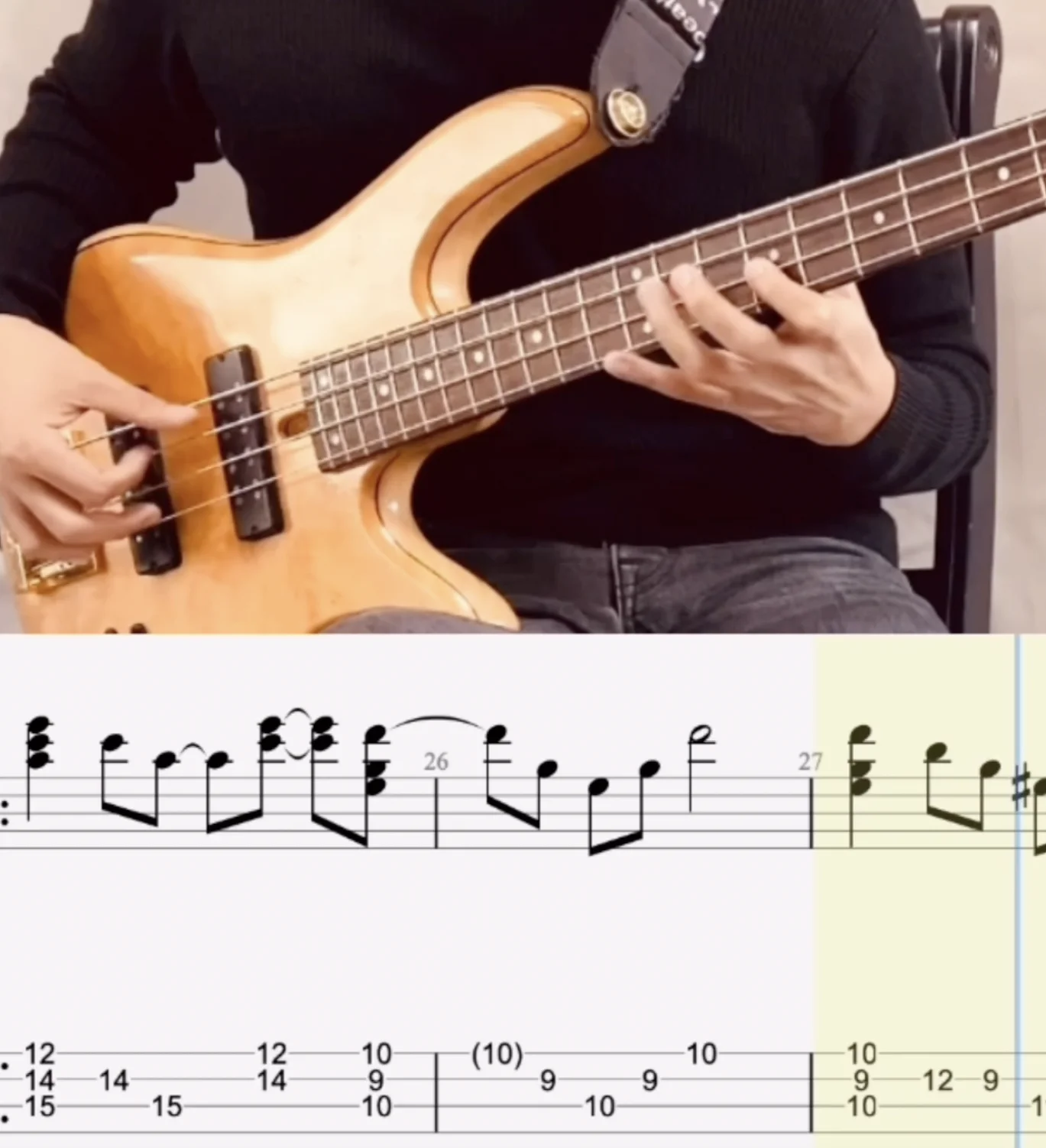 이웃집 토토로 - Hisaishi Joe (Solo Bass) by Sujong Park