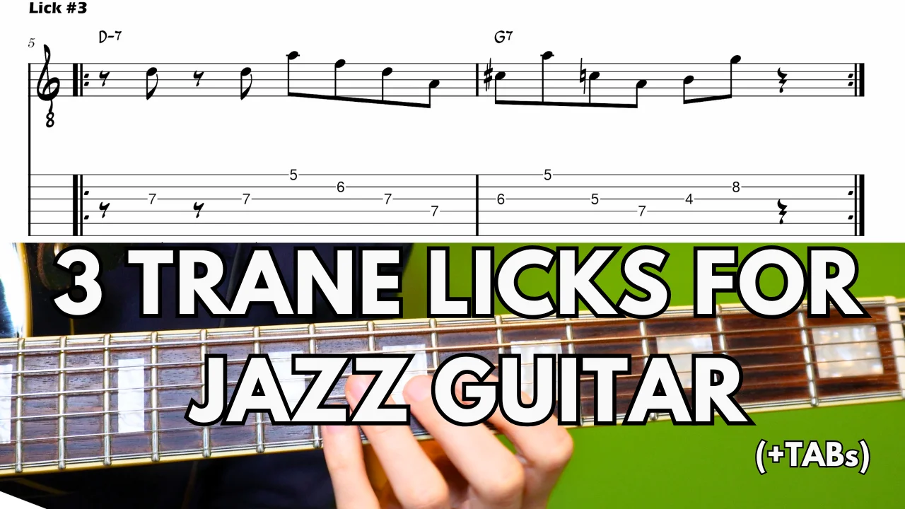3 Classic Coltrane Licks for Jazz Guitar - John Coltrane by John Coltrane