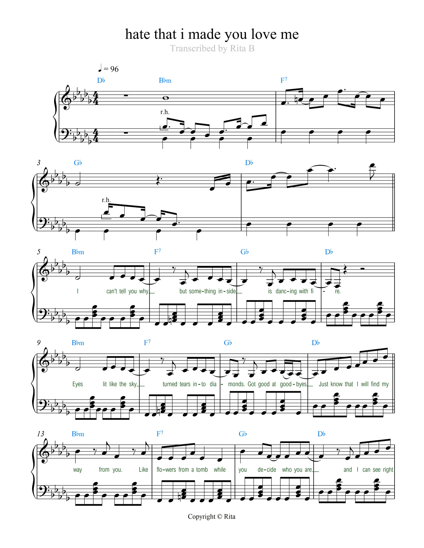 hate that i made you love me - Ariana Grande (2 pdfs) by Rita B