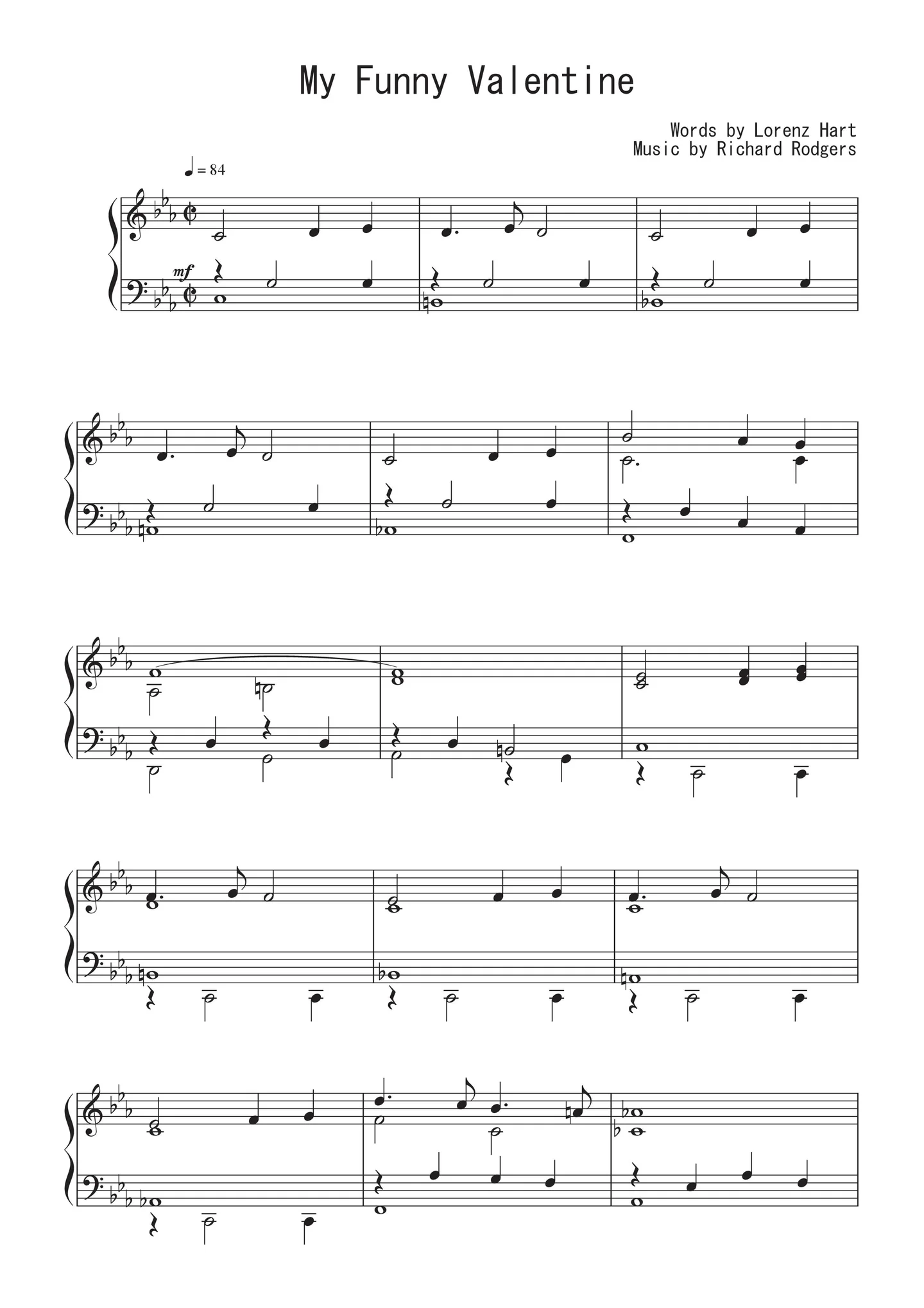My Funny Valentine - リチャード・ロジャース by Peony