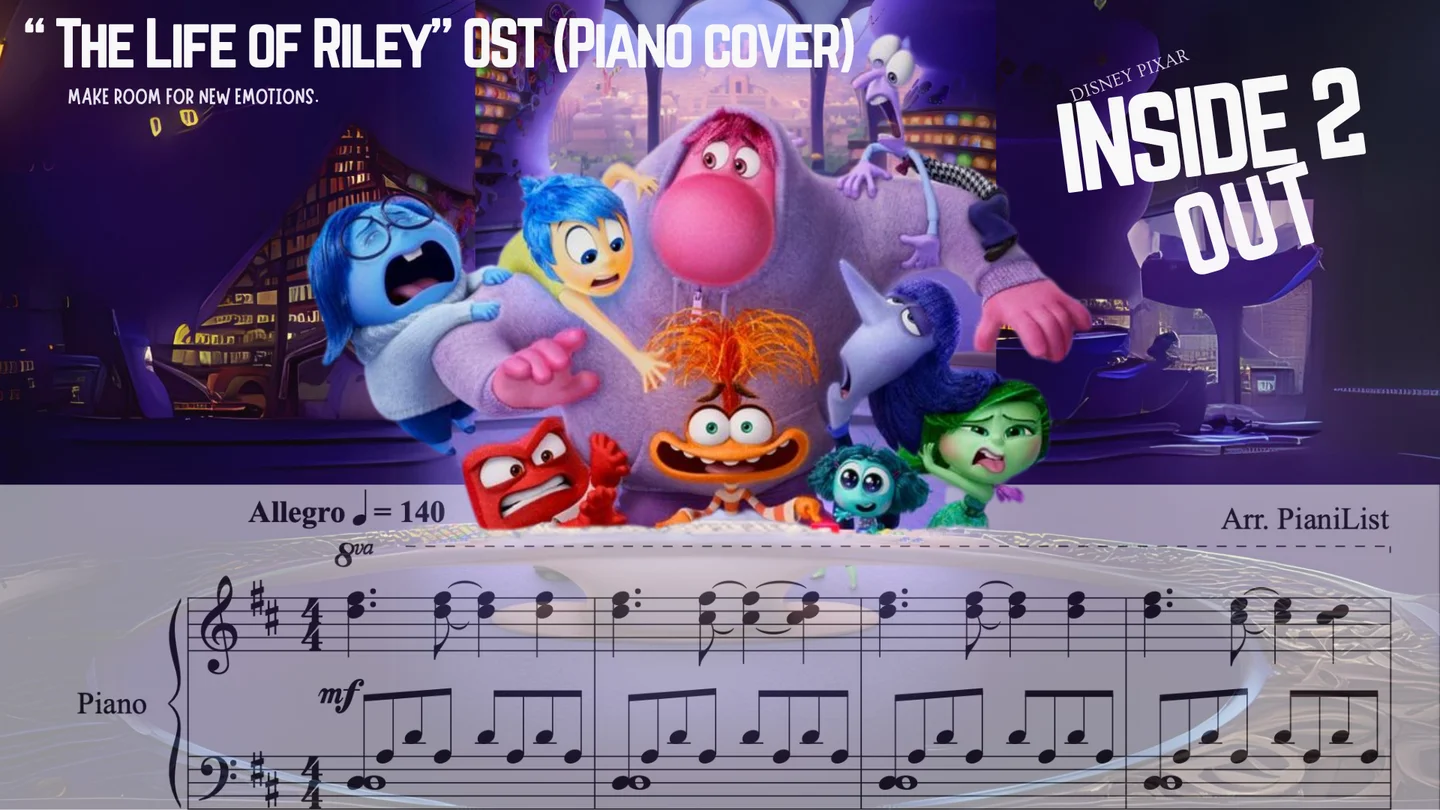 The Life of Riley (From "Inside Out 2") - Andrea Datzman (The LIFE OF RILEY (From "Inside Out 2") | Piano Cover) by Arranged by PianiList