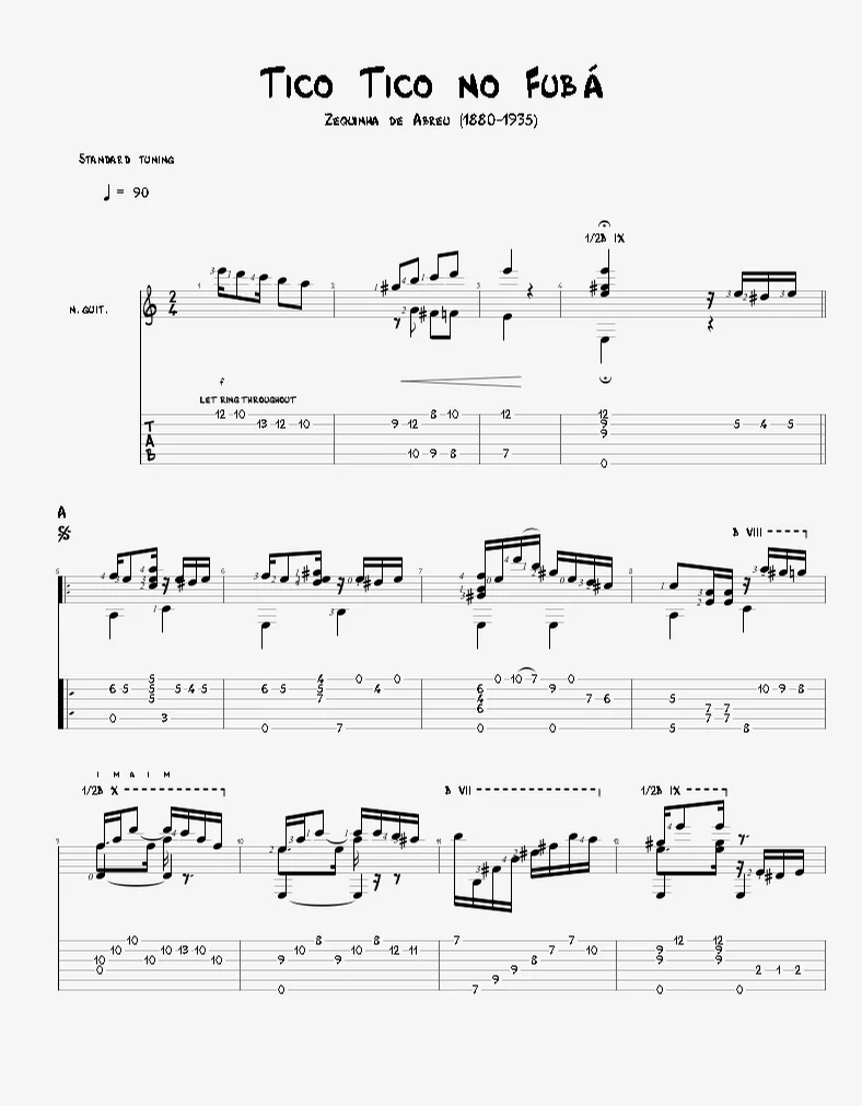 Tico Tico no Fubá - Zequinha de Abreu by Agape Guitar