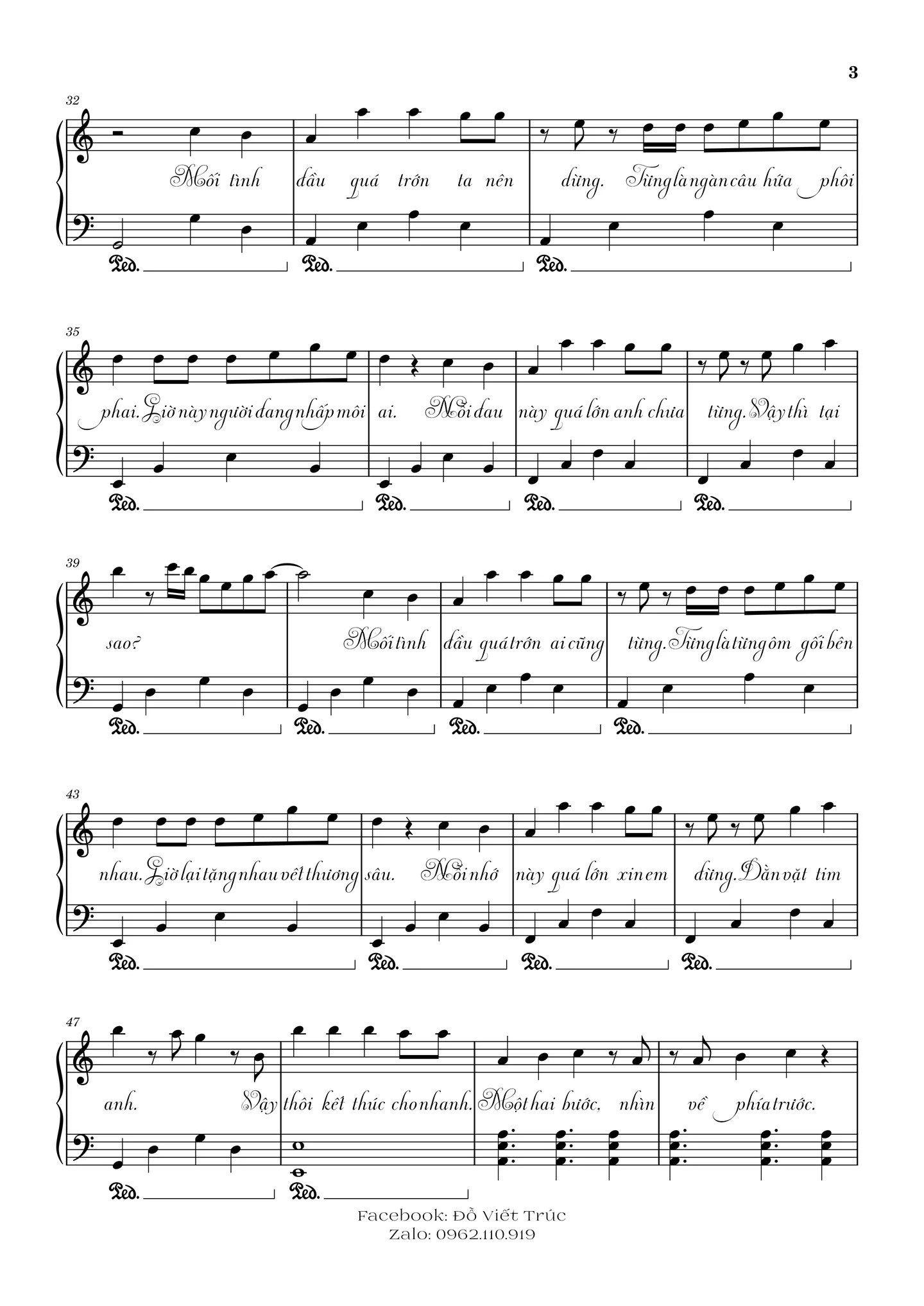 Tình đầu quá chén - Quang Hùng MasterD, Negav, Erik, Pháp Kiều by Panda Piano - Page 3