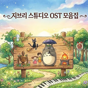 지브리 스튜디오 인기 OST 모음집 (6곡)