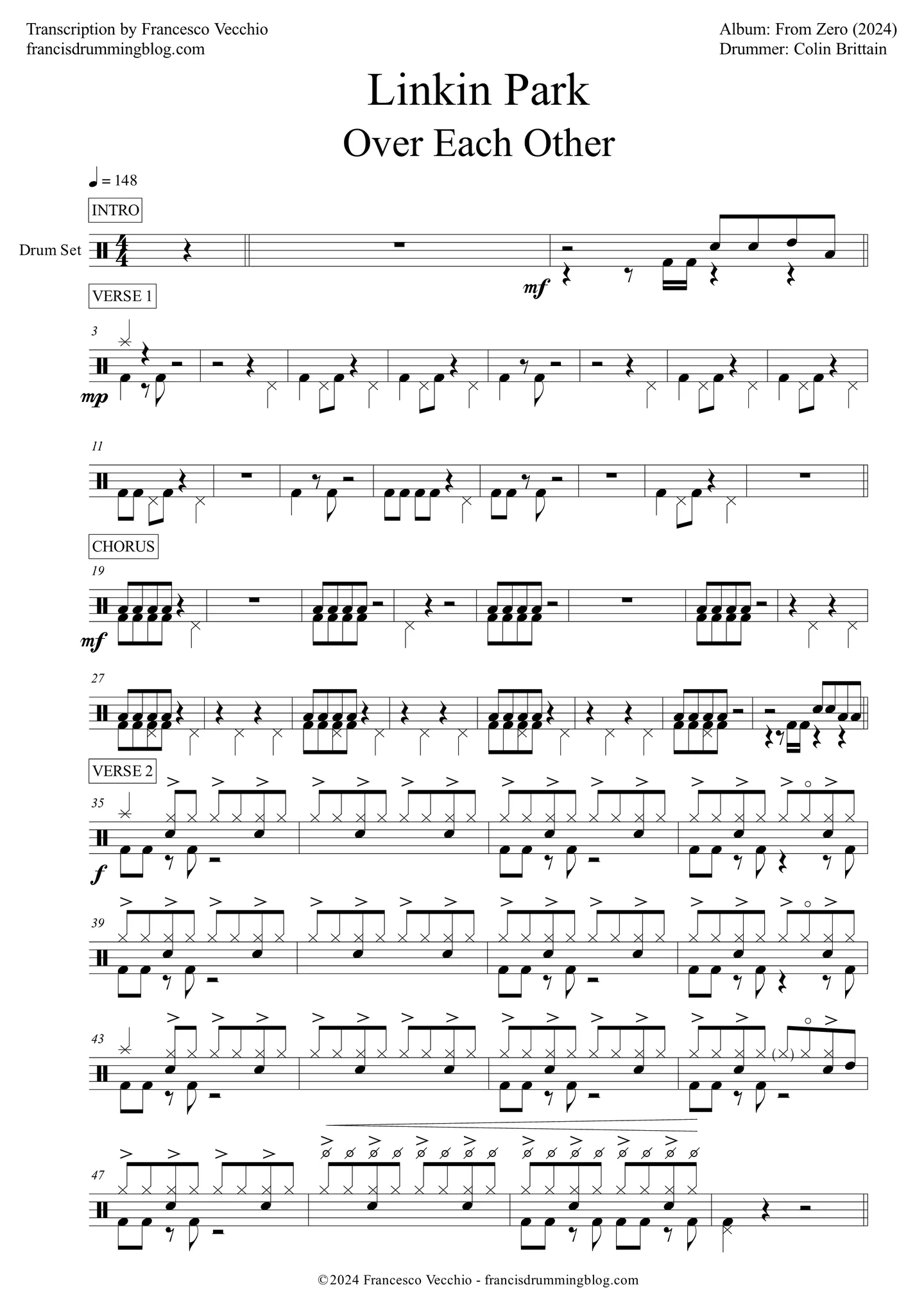 Over Each Other - Linkin Park by Francesco Vecchio