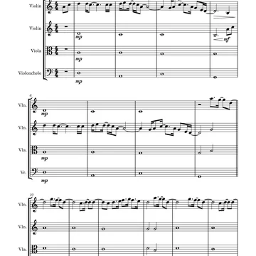 Watermelon sugar (for string quartet)