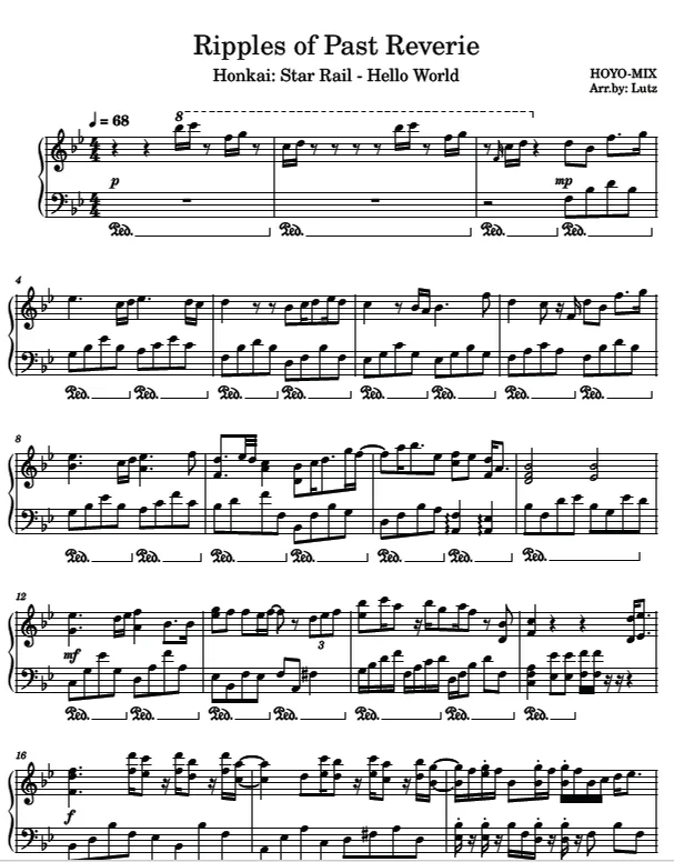 Ripples of Past Reverie - Hoyo-Mix, Cassie Wei by Lutzpiano