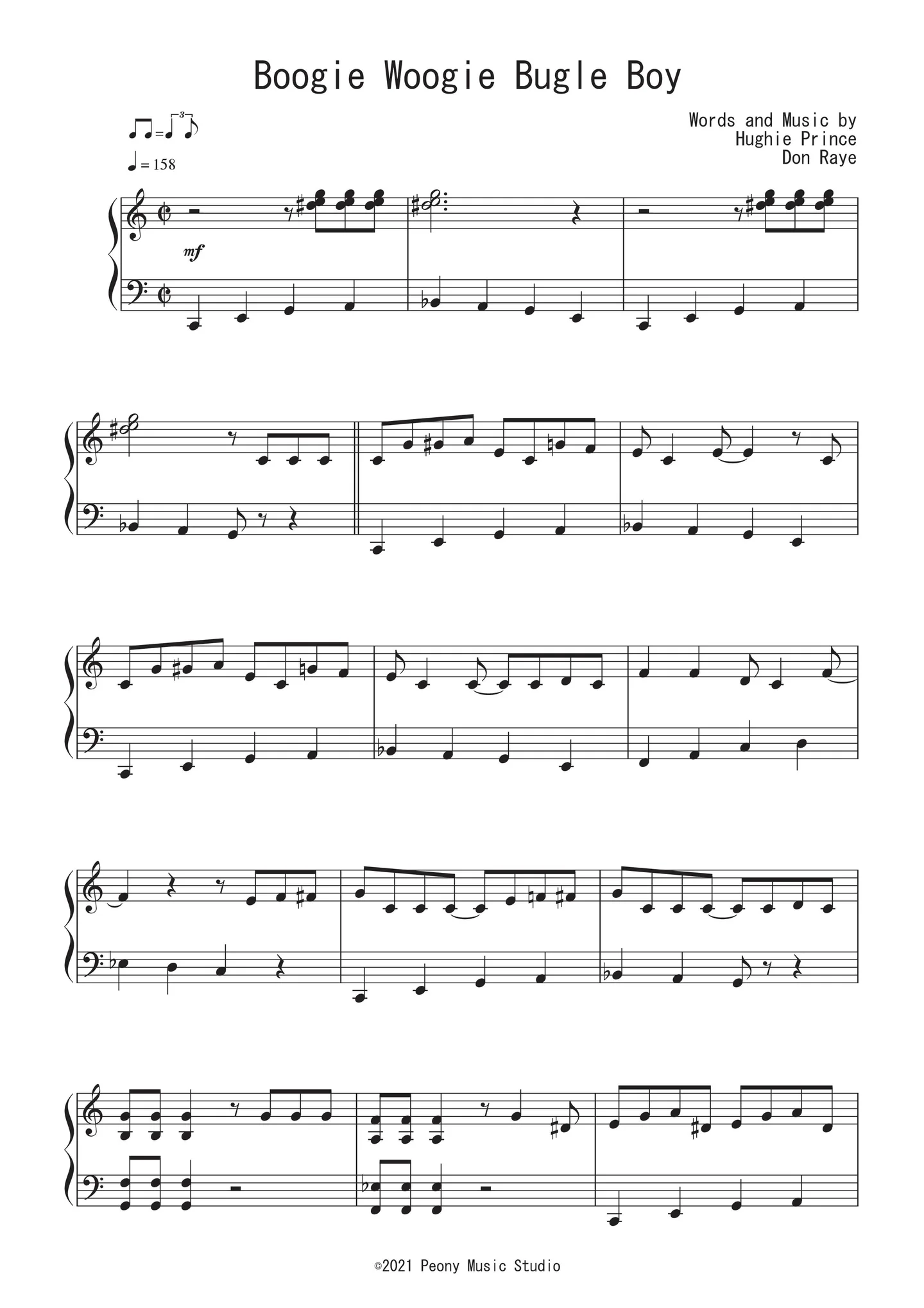 Boogie Woogie Bugle Boy - ベット・ミドラー by Peony