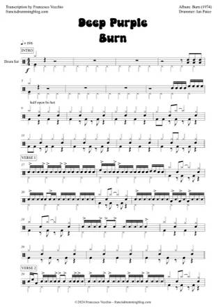 Burn - Deep Purple by David Coverdale, Ritchie Blackmore, Jon Lord, Ian Paice