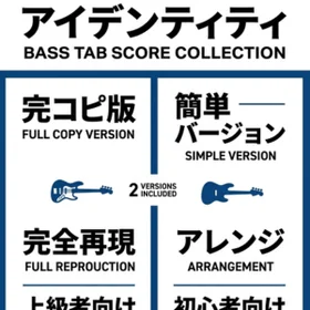 アイデンティティ/サカナクション 完コピ、簡単バージョンセット