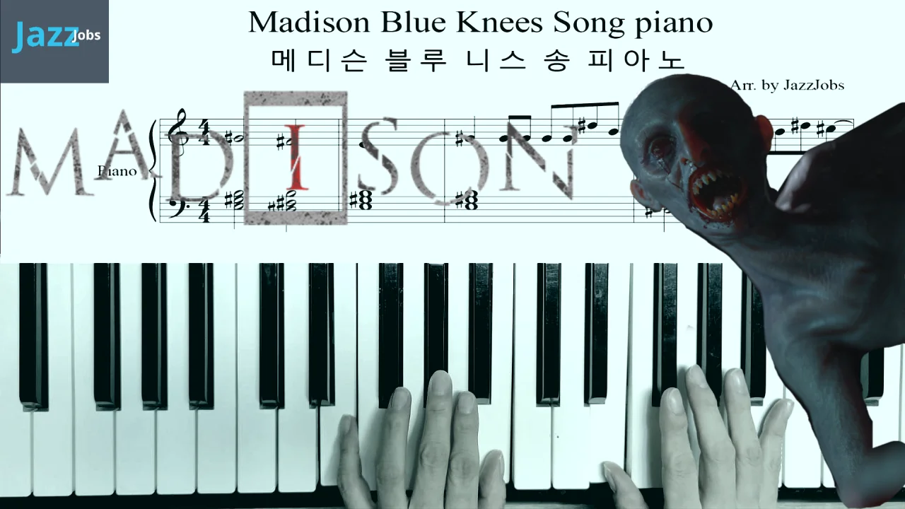 메디슨 블루 니스 송 피아노 악보 MADiSON Blue Knees Song Piano sheet - MADiSON by JazzJobs