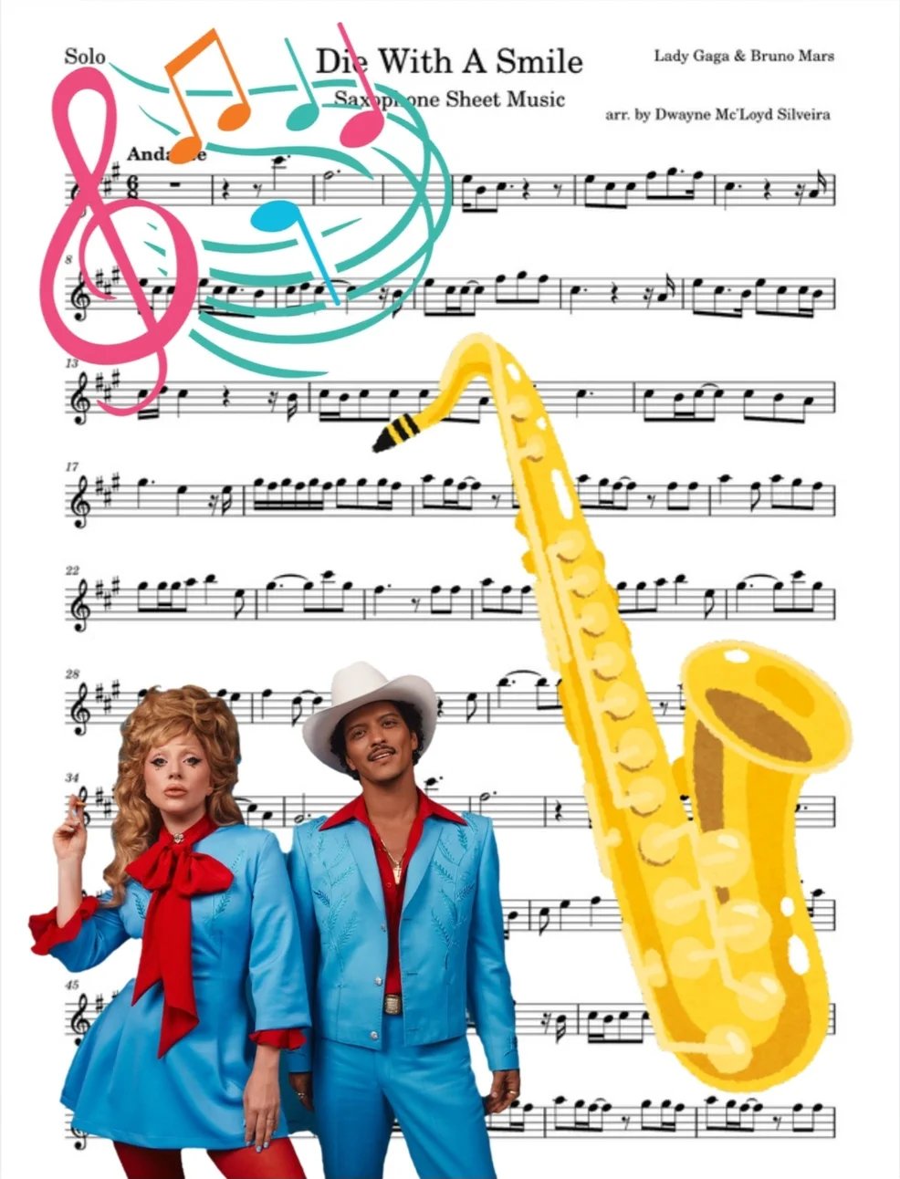 Die With A Smile - Lady Gaga & Bruno Mars by Dwayne Mc'Loyd Silveira