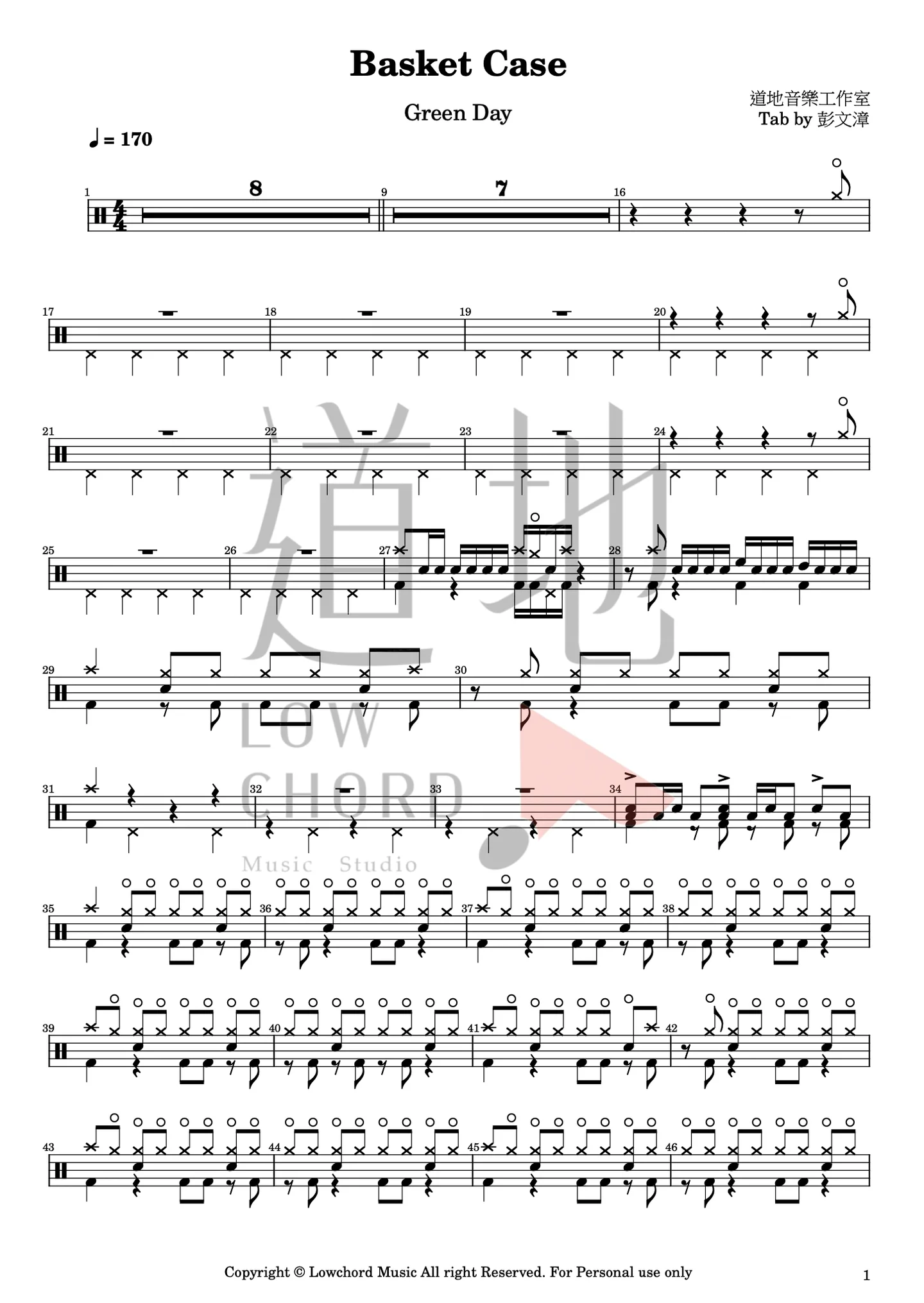 Basket Case - Green day by 彭文漳