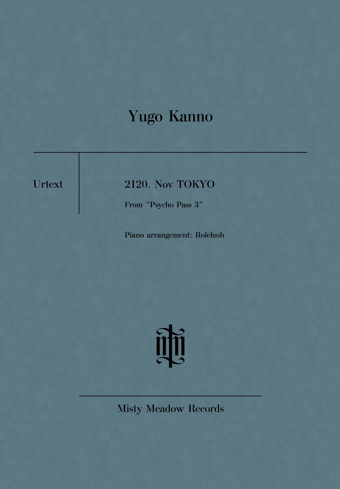2120.Nov TOKYO - Yugo Kanno (From "PSYCHO PASS 3") by Rolelush