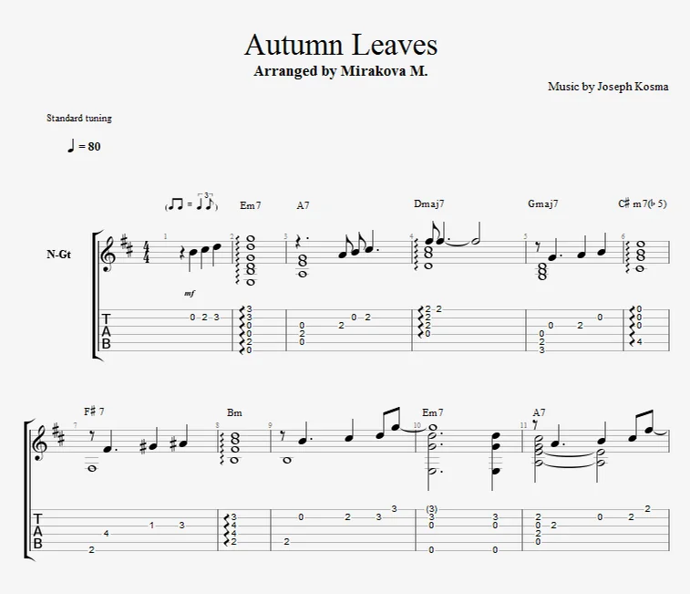 Autumn Leaves by Marina Mirakova