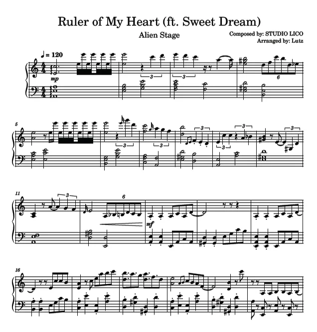Ruler of My Heart (ft. Sweet Dream) - VIVINOS by Lutzpiano