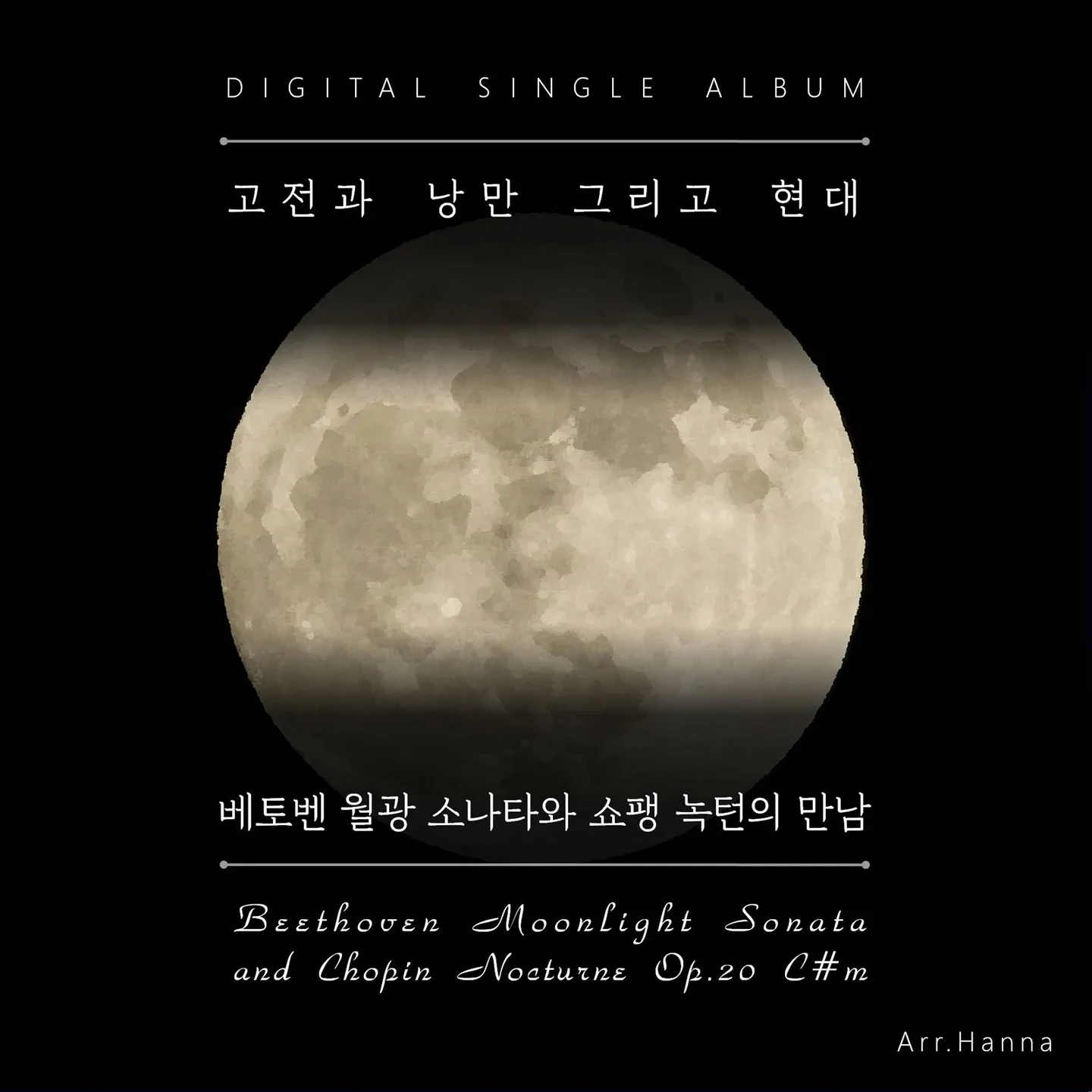 Beethoven Moonlight Sonata and Chopin Nocturne Op.20 C#m - R.V.Beethoven, F.F.Chopin (베토벤 월광 소나타와 쇼팽 녹턴의 만남) by Hanna
