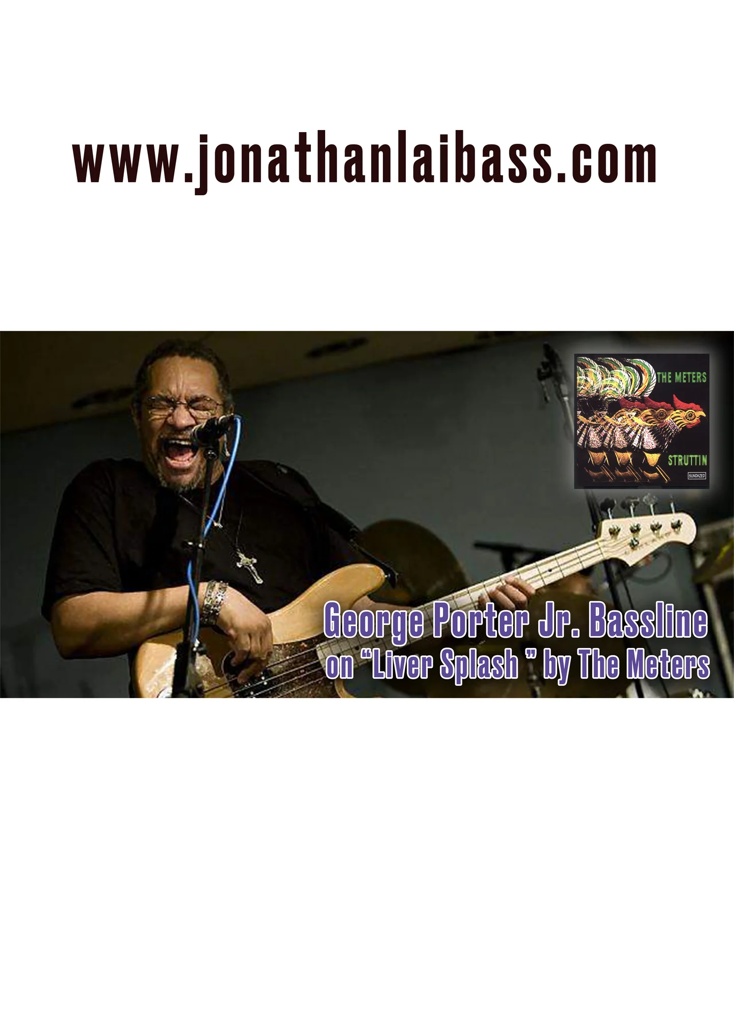 Liver Splash - The Meters (Bass Guitar Score) by Jonathan Lai
