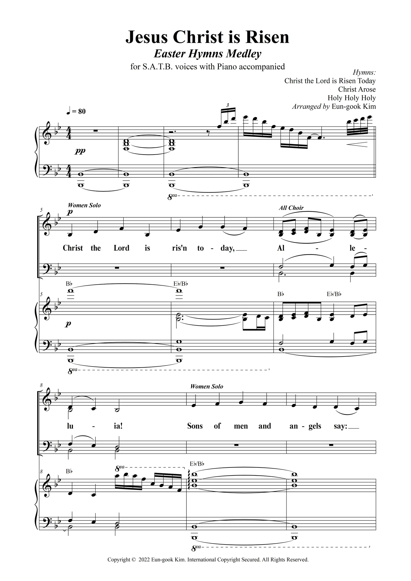 Jesus Christ is Risen - Hymns (Easter Hymns Medley (SATB Choir)) by Grace Music