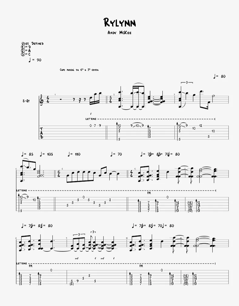 Rylynn - Andy Mckee by Agape Guitar