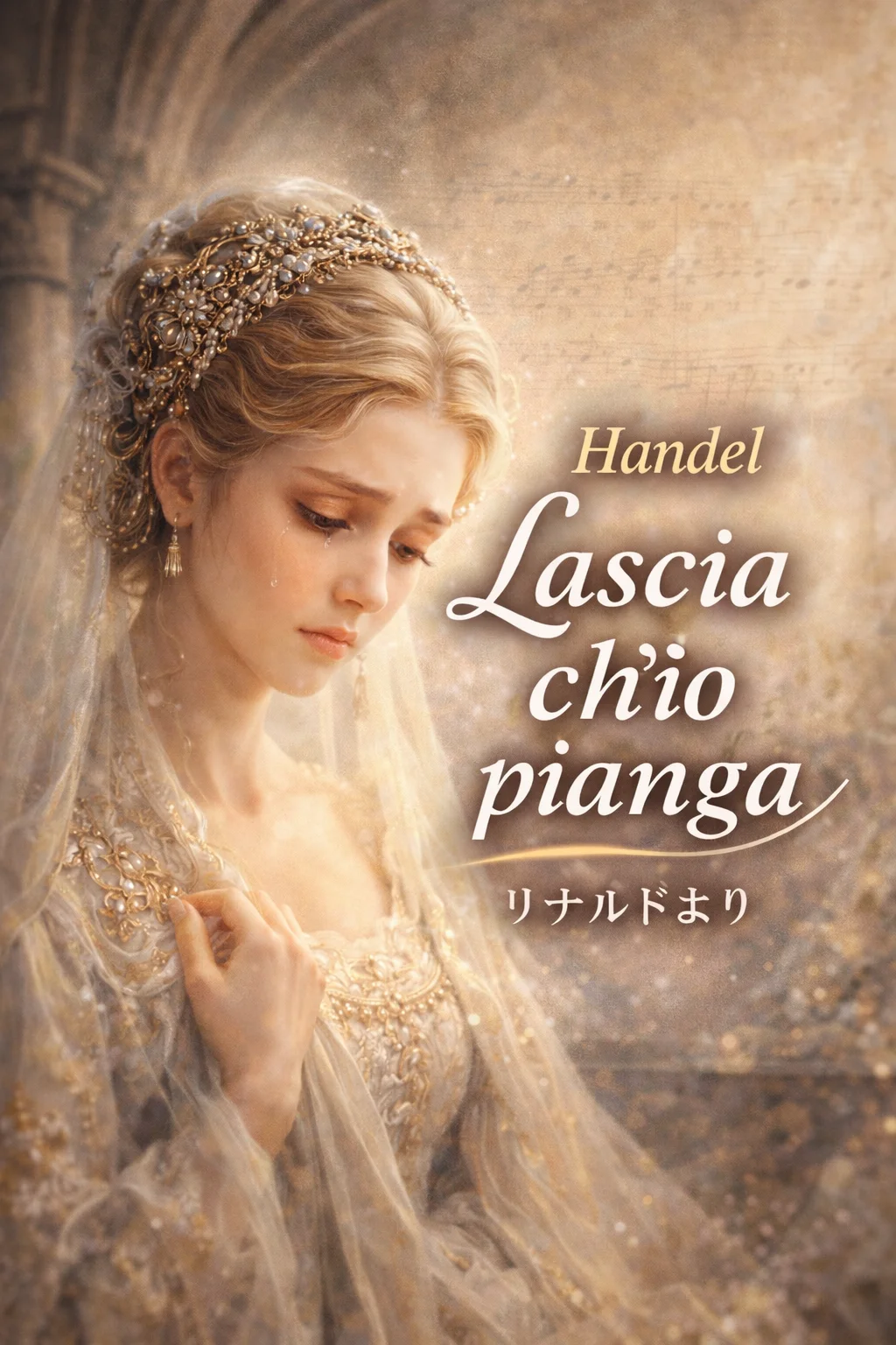 【イタリア歌曲楽譜】Lascia ch'io pianga私を読んでくださいロ長調~(転調後)ホ長調 - ゲオルク・フリードリヒ・ヘンデル by 中尾喜香