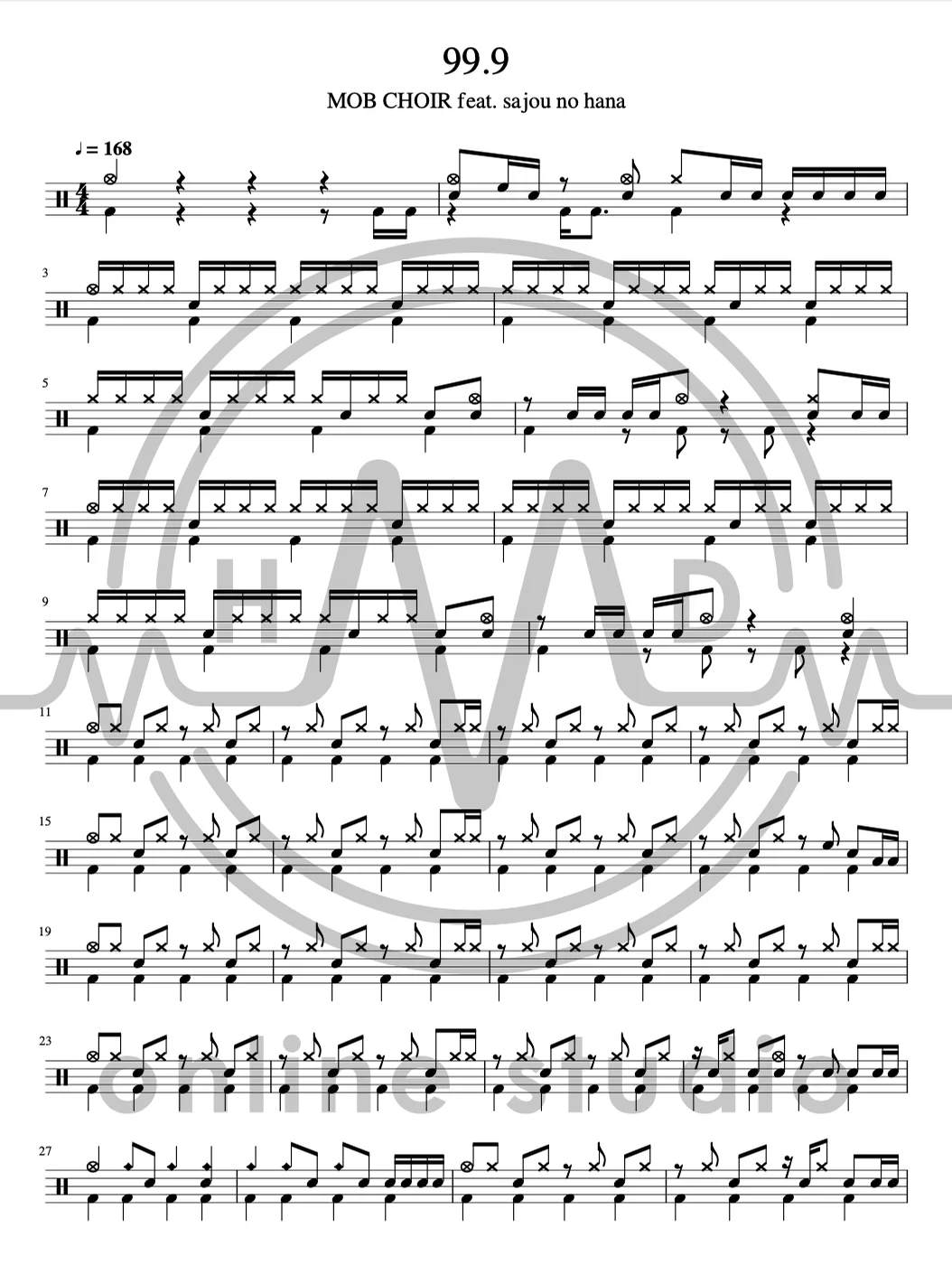 99.9 - MOB CHOIR feat. sajou no hana by HMD online studio