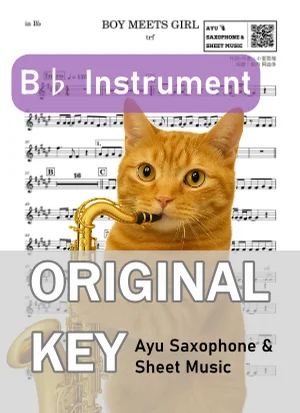 BOY MEETS GIRL - trf (in B♭|テナーサックス等) by Ayu Saxophone & Sheet Music