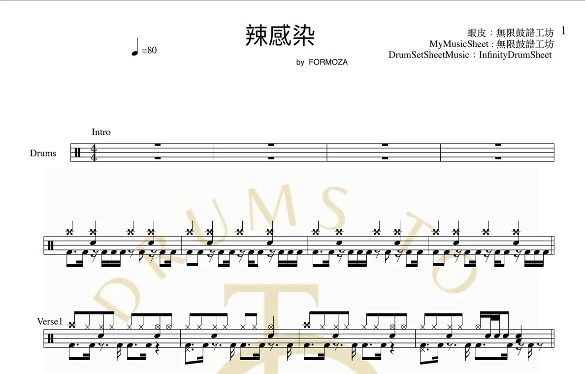 辣感染 - FORMOZA by infinityDrumStudio