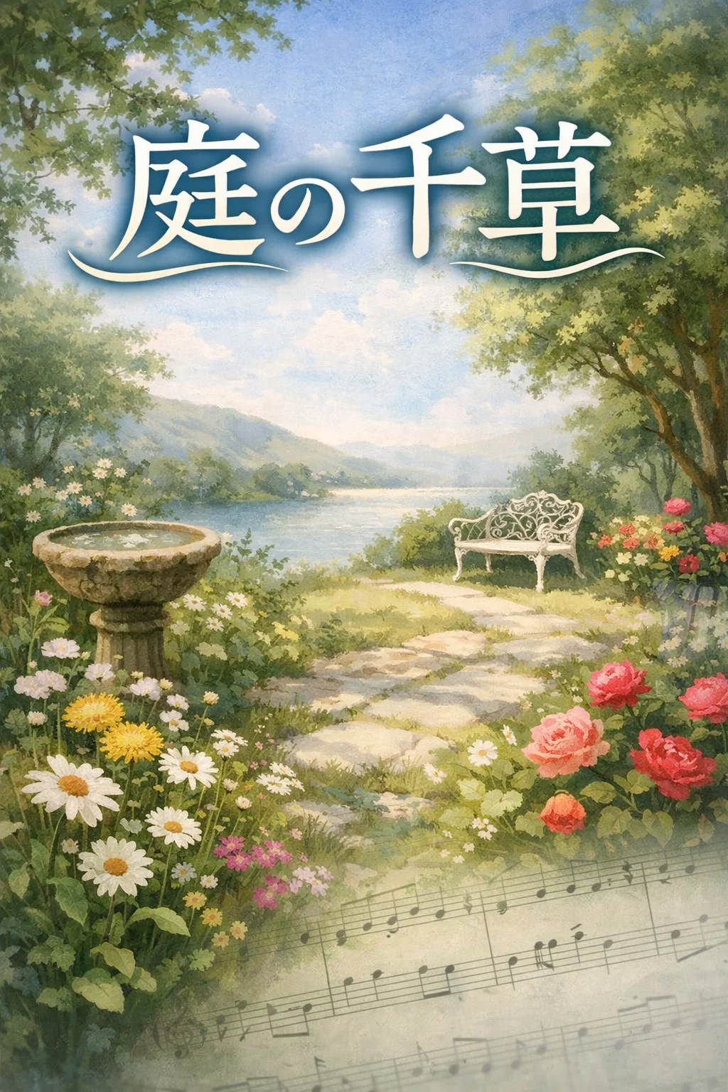 庭の千草 E Major ホ長調 ヴォーカル&ピアノ楽譜 by 中尾喜香