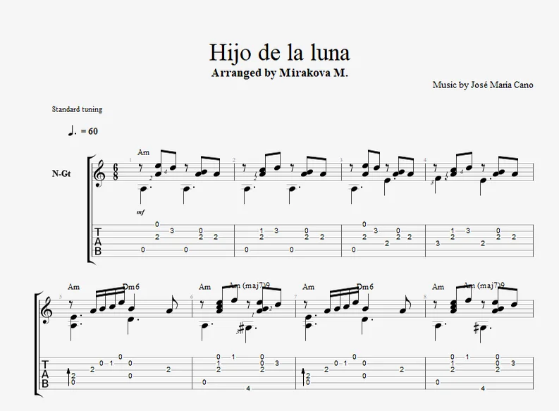 Hijo de la Luna - Mecano by Marina Mirakova