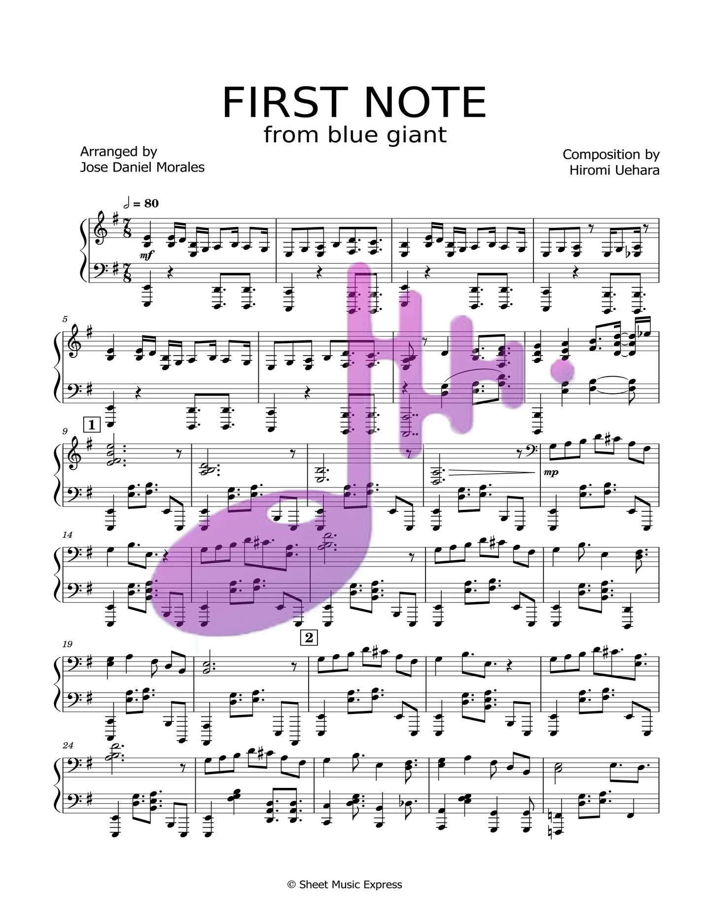 First Note - Hiromi Uehara (Jazz) by Sheet Music Express