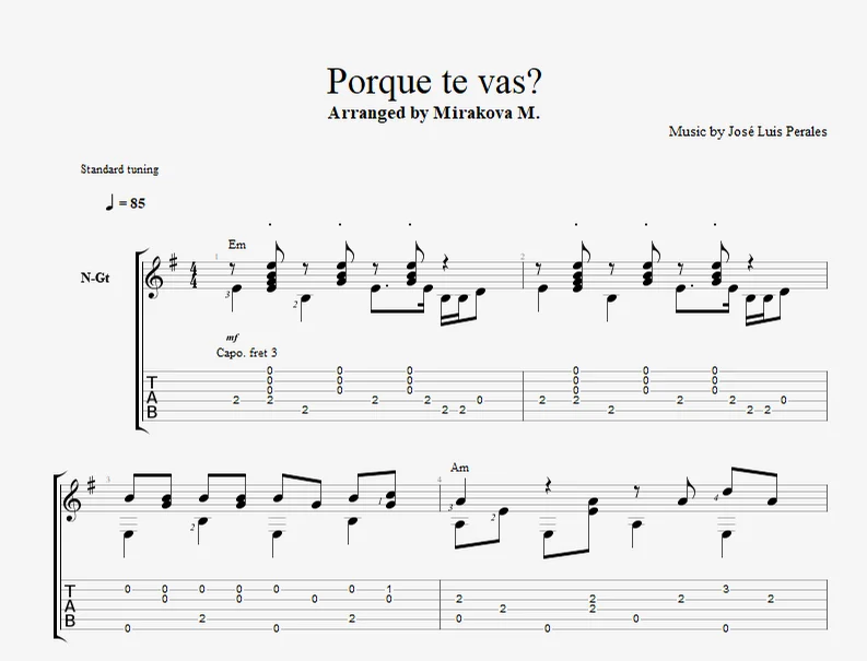 Porque Te Vas - Jose Luis Perales by Marina Mirakova