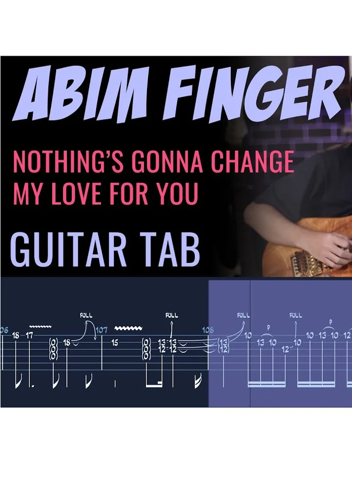 Abim Finger - Nothing Gonna Change My Love For You - George Benson (ELECTRIC GUITAR COVER)