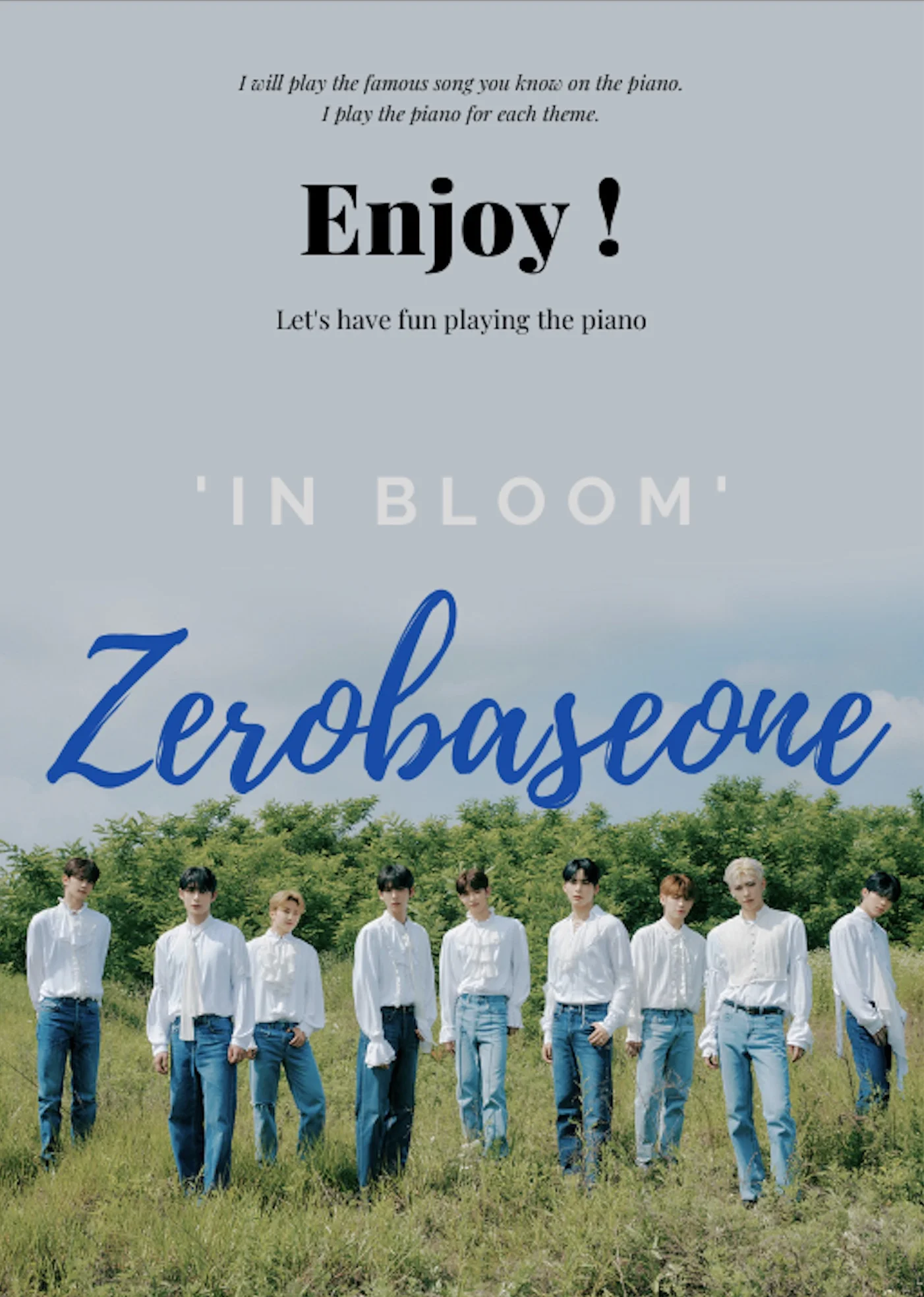 In Bloom - 제로베이스원(Zerobaseone) (Piano Cover) by @_enjoypiano