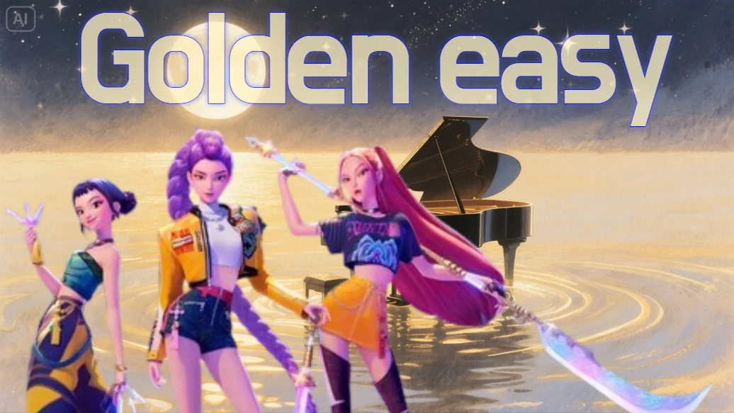 Golden(골든) -HUNTR/X(헌트릭스) - KPop Demon Hunters by mirvi