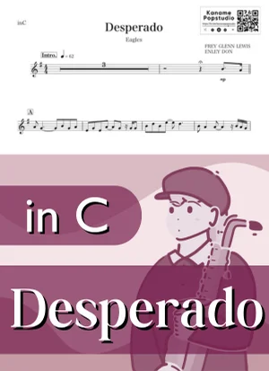 Desperado ( inC ) - Eagles by Kaname@Popstudio