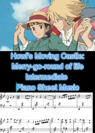 人生のメリーゴーランド - 久石譲 (中~上級用ピアノ楽譜) by op.R