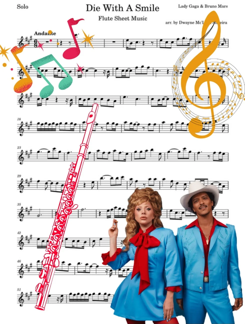Die With A Smile - Lady Gaga &amp; Bruno Mars by Dwayne Mc'Loyd Silveira