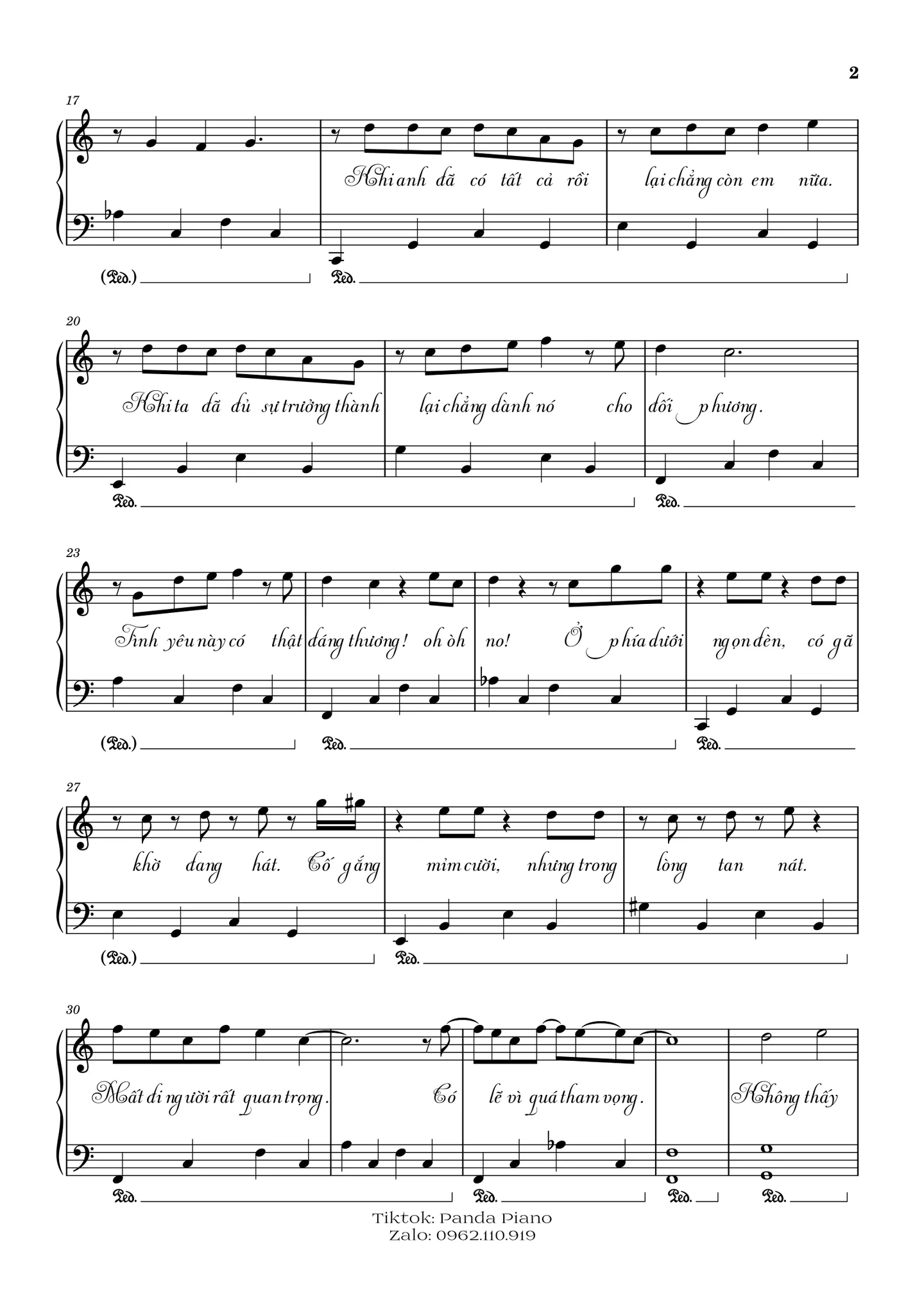 Hào quang - Rhyder, Dương Domic, Pháp Kiều by Panda Piano - Page 2