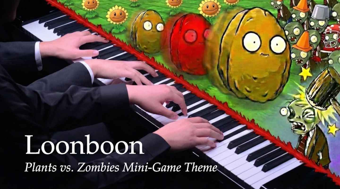 【四手联弹】Loonboon(Bilibili:我全场唯一真预言家) - Plants vs. Zombies by VulcanPiano