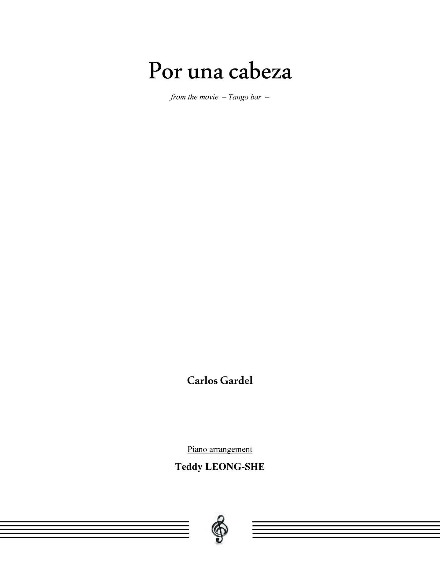 Por una cabeza by Teddy LEONG-SHE