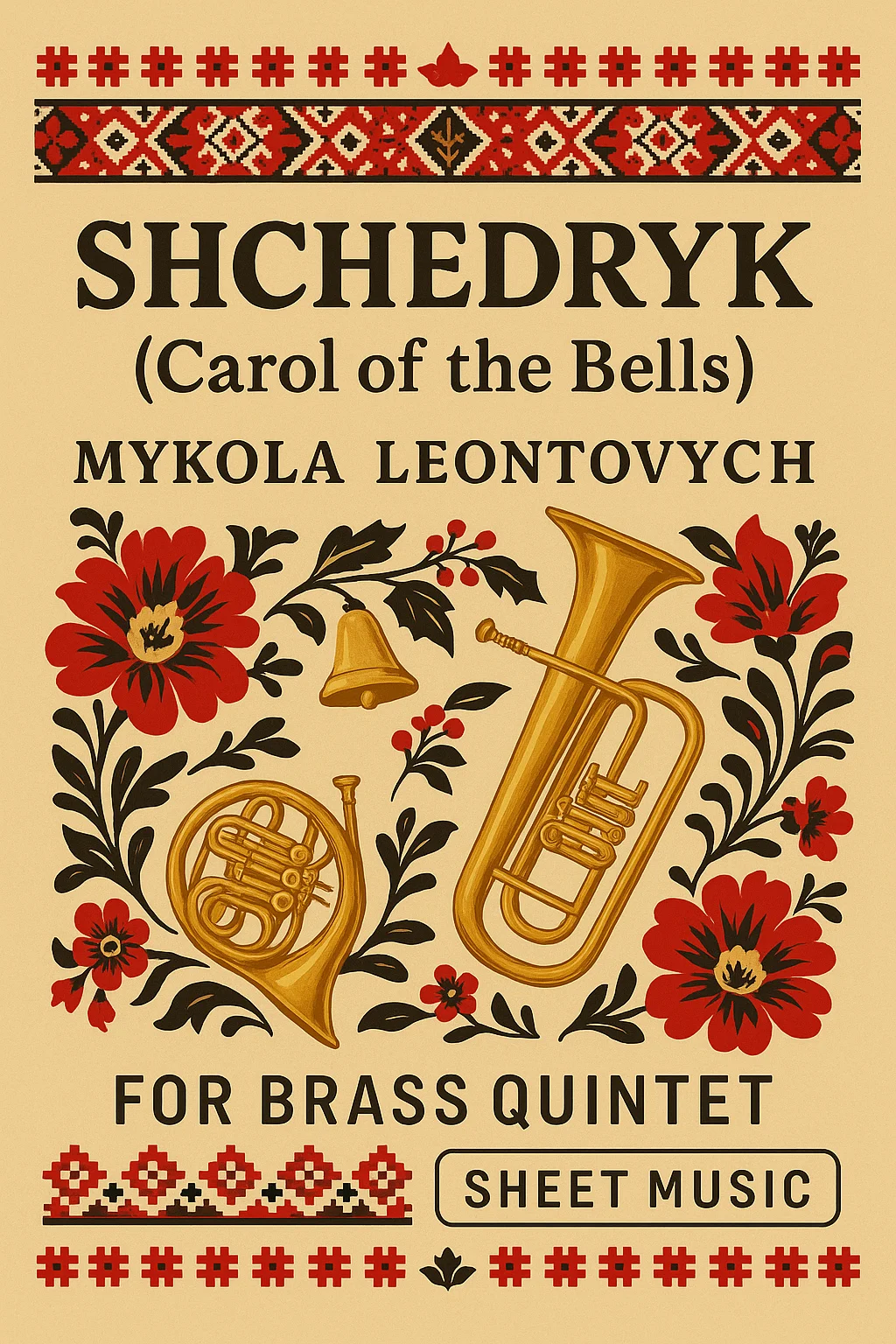 Shchedryk (Carol of the bells) (arr. for Brass Quintet) by Xlomeg
