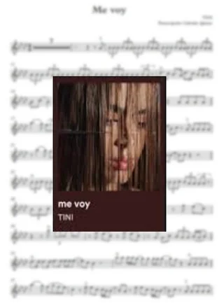 Me voy - TINI (Melody for violin solo) by Gabriela Iglesias