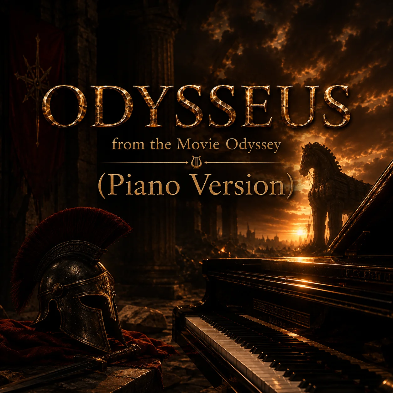 Odysseus - from the movie "The Odyssey" - Ludwig Göransson (piano sheet music) by Mel's Music Corner