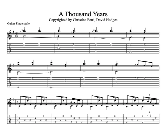 A Thousand Years - Christina Perri (Guitar Fingerstyle) by Vincent Ong