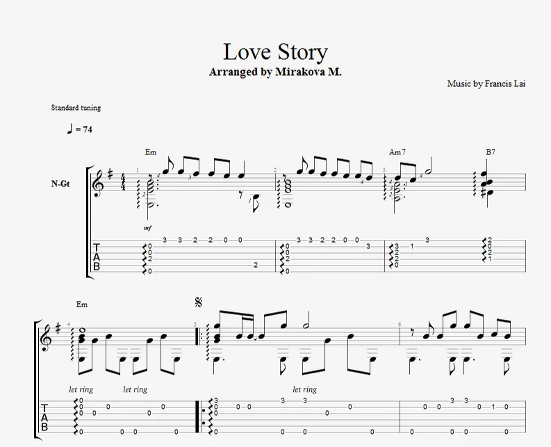 Love story (Where Do I Begin) - Francis Lai by Mirakova Marina