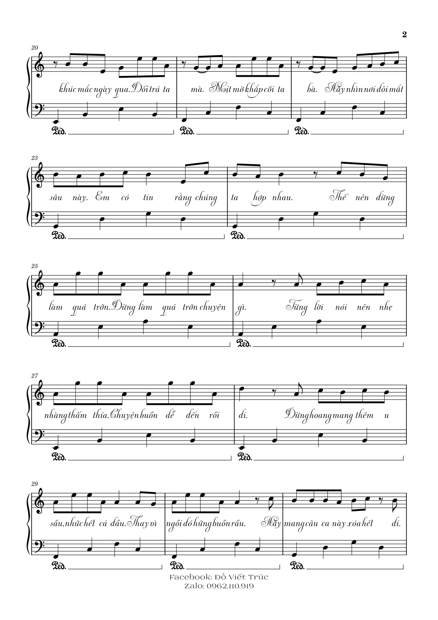 Tình đầu quá chén - Quang Hùng MasterD, Negav, Erik, Pháp Kiều by Panda Piano - Page 2