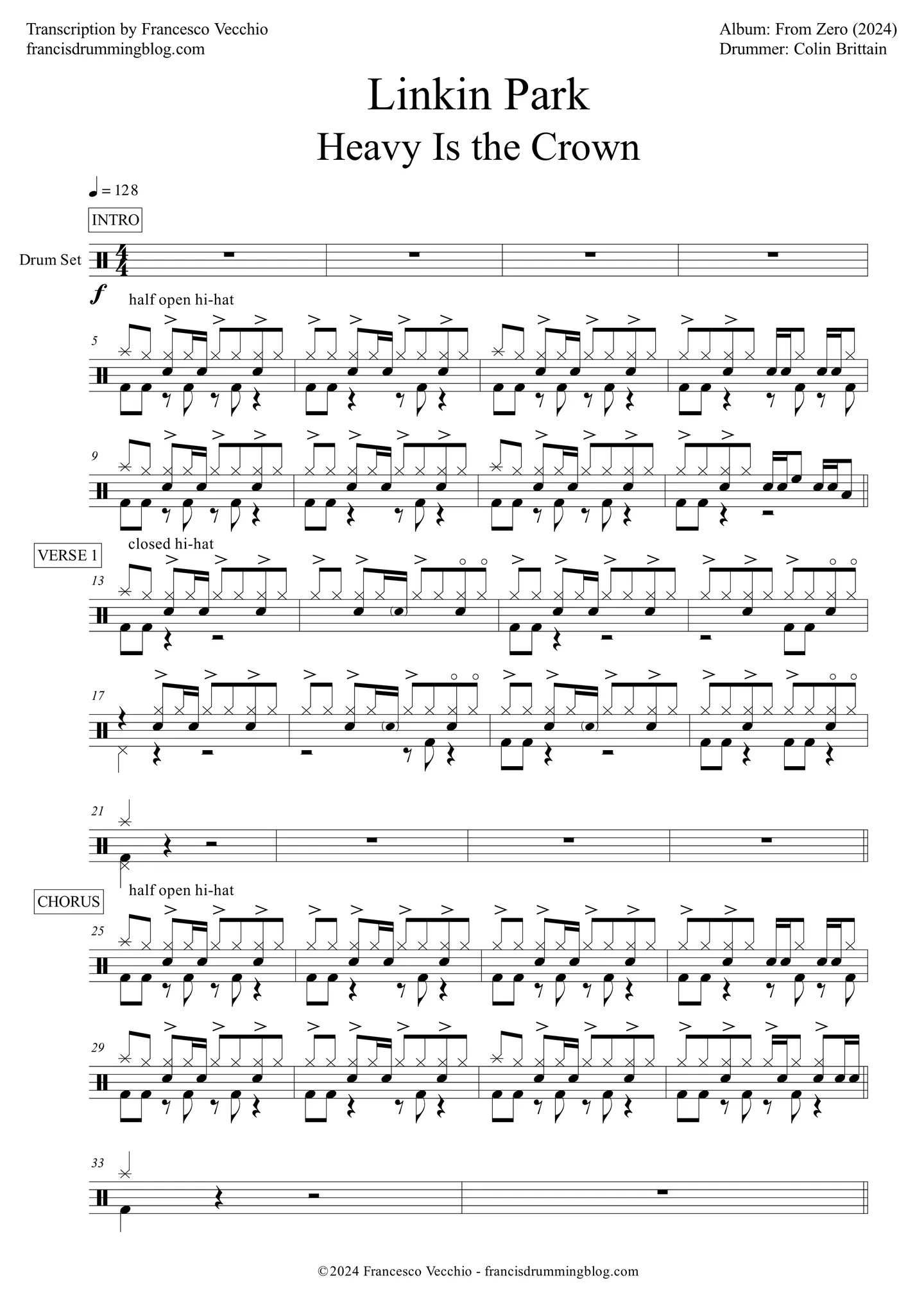 Heavy Is the Crown - Linkin Park by Francesco Vecchio